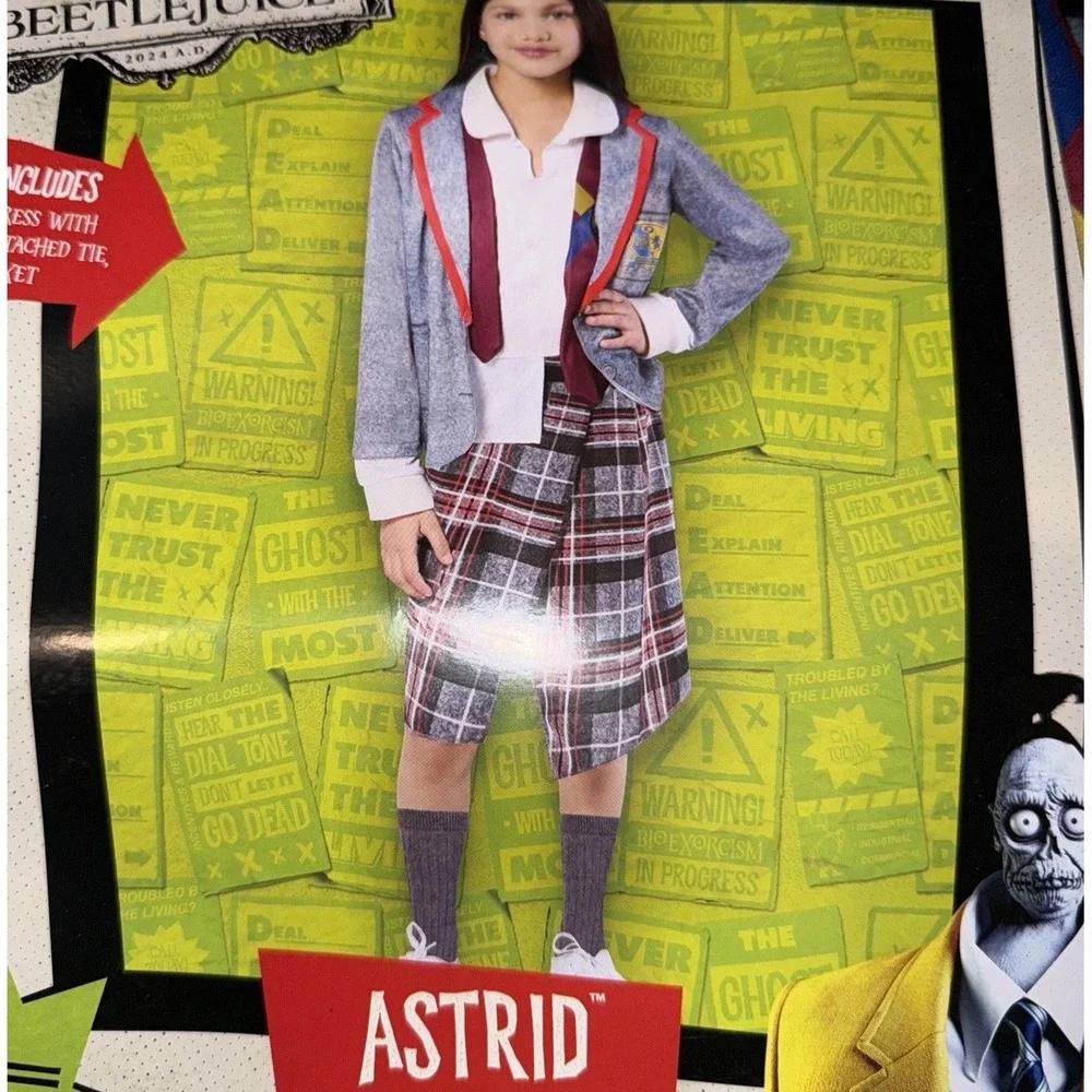Rubies‎ Beetlejuice Astrid costume Size 5-7 Small